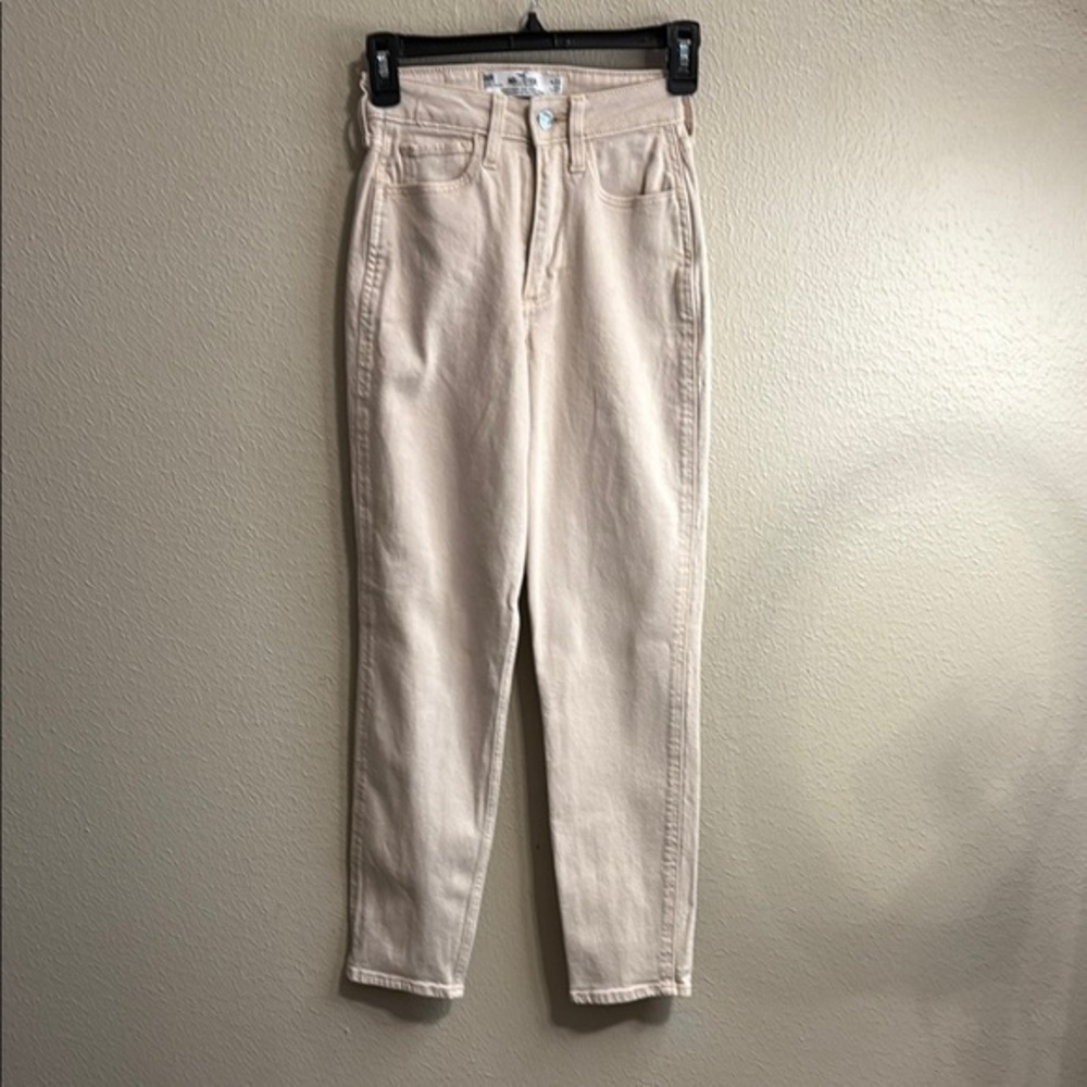Hollister Cream High Rise Jeans